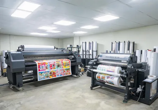 Eco-solvent signage printer outputting window graphics